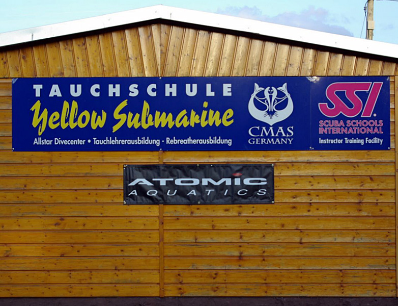 Tauchbasis Yellow Submarine am Erfurter Nordstrand